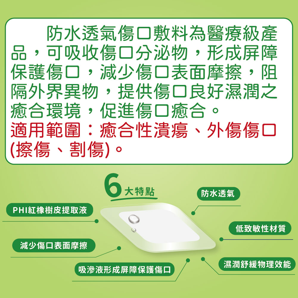 防水透氣傷口敷料(滅菌) 癒合性潰瘍