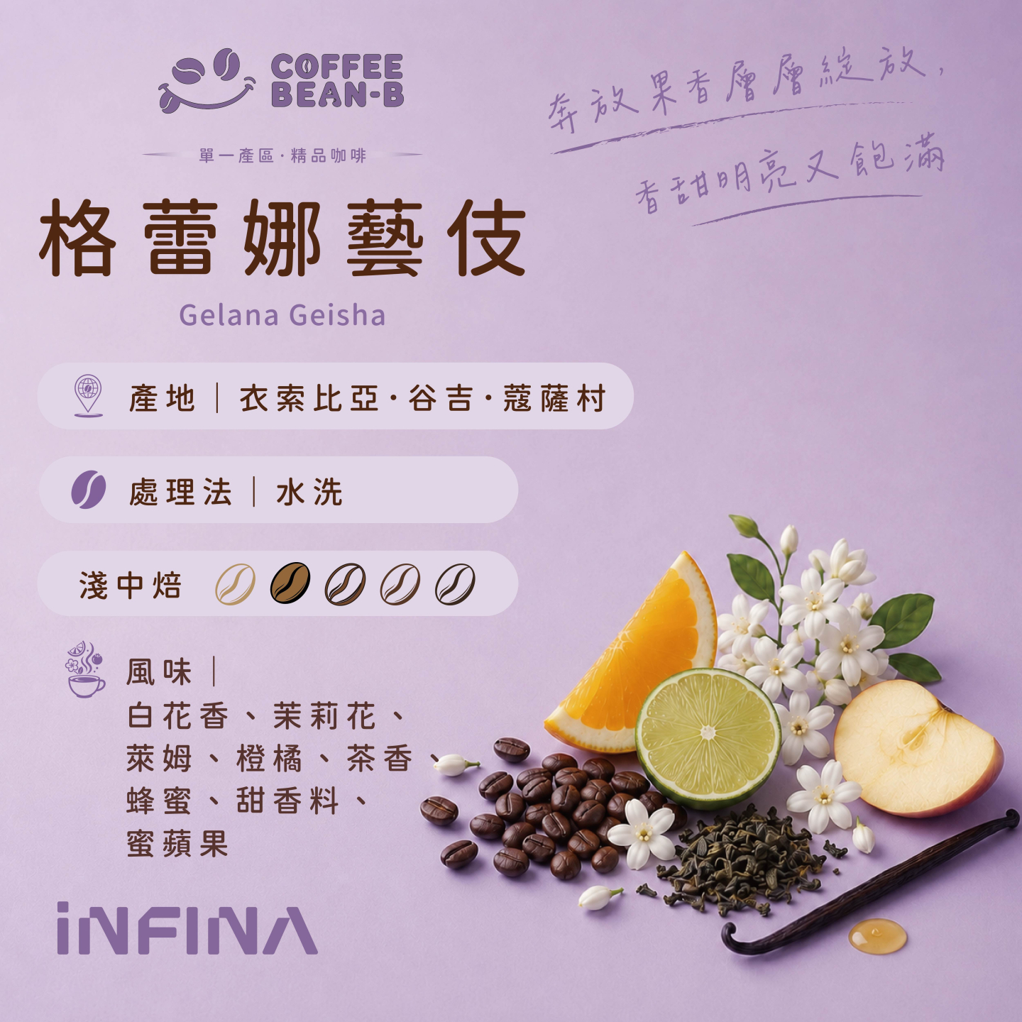 COFFEE BEAN-B 精品咖啡豆、濾掛(淺中培)